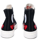 Comme des Garçons spielen x Converse Black Stoff -Sneaker