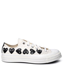Comme Des Garçons Play X Converse Ivory Fabric Sneakers