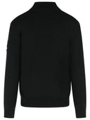 Moncler Padded Cotton Cardigan With Black Zip