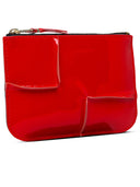 Comme Des Garçons Wallet 'Medley' Red Lear Card Holder