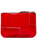 Comme Des Garçons Wallet 'Medley' Red Lear Card Holder