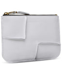 Comme Des Garçons Wallet 'Medley' White Lear Card Holder