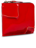 Comme Des Garçons Wallet 'Medley' Red Lear Wallet