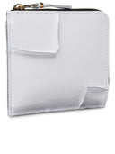 Comme Des Garçons Wallet 'Medley' White Lear Wallet