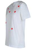 Comme Des Garçons Play White Cotton T Shirt