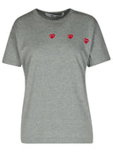 Comme desGarçons玩灰色棉T恤