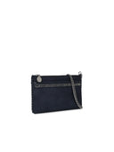 Stella Mc Cartney Blue Recycled Polyester 'Falabella' Mini Clutch Bag
