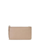 Stella Mc Cartney 'Falabella' Cream Recycled Polyester Mini Clutch