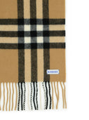 Burberry 'Mu Giant' Beige Cashmere Scarf