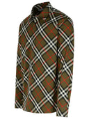 Burberry 'Check' Green Cotton Shirt