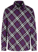 Burberry 'Check' Purple Cotton Shirt