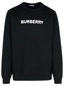 Burberry 'Burlow' Black Cotton Sweatshirt