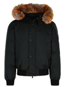 Veste de bombardier en nylon noir burberry