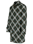 Burberry 'revisar' gabardina de poliéster verde