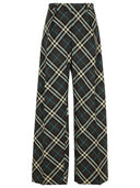 Burberry 'Check' Brown Wool Blend Trousers