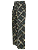 Burberry 'Check' Brown Wool Blend Trousers