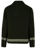 Chaqueta de lana verde burberry