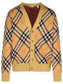 Burberry“检查”米色羊毛开衫