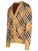 Burberry“检查”米色羊毛开衫