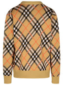 Burberry“检查”米色羊毛开衫