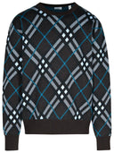 Burberry 'Check' Green Wool Sweater
