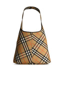 Burberry Large 'Check' Beige Cotton Bag