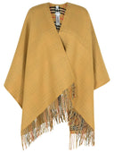 Burberry omkeerbaar 'check' Beige Wool Cape
