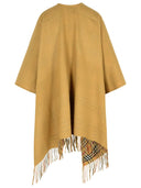 Burberry omkeerbaar 'check' Beige Wool Cape