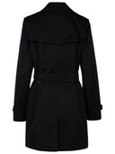 Burberry 'Kensington' Black Polyester Trench Coat