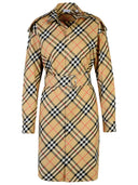 Burberry 'check' beige katoenen jurk