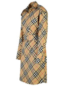 Burberry 'check' beige katoenen jurk
