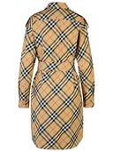 Burberry 'check' beige katoenen jurk