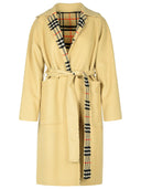 Abrigo de lana burberry beige