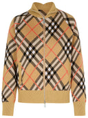 Burberry 'Check' Beige Wool Sweater