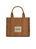 Marc jacobs () sacca di cotone marrone 'piccolo tote'