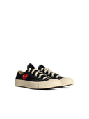 Comme Des Garçons Play X Converse 'Red Heart' Black Tela Sneakers