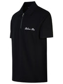 Balmain 'Signature' Black Cotton Polo Shirt