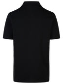 Balmain 'Signature' Black Cotton Polo Shirt