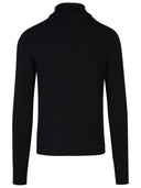 Balmain Black Wool Turtleneck Sweater