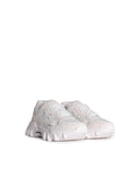 Balmain 'B East' White Lear Blend Sneaker