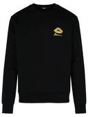 Balmain 'Kiss' Black Cotton Sweatshirt