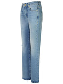 Balmain Light Blue Cotton Jeans