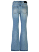 Balmain Light Blue Cotton Jeans