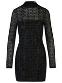 Balmain Black Viscose Dress