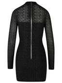 Balmain Black Viscose Dress