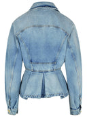 Balmain Light Blue Denim Jacket