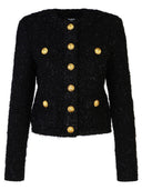 Balmain Black Polyamide Blend Jacket