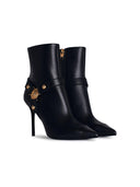 Balmain 'Eva' Black Lear ankelstøvler