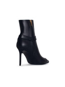 Balmain 'Eva' Black Lear ankelstøvler