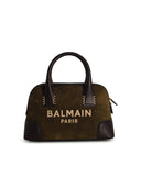 Balmain 'B Army' Green Suede Bag